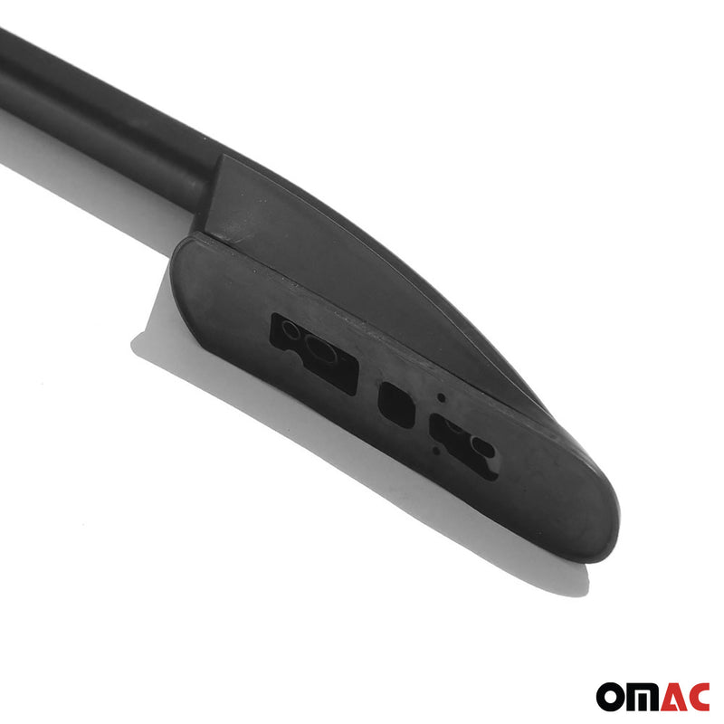 Barres de toit longitudinales pour VW III Caddy 2003-2015 L2 Long Alu Noir 2x