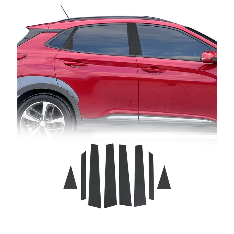 Couverture Garniture de pilier B pour Hyundai Kona 2017-2020 feuille de carbone