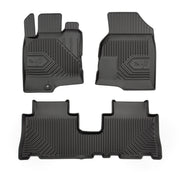 Tapis de Sol de Voiture pour Opel Antara 2006-2015 TPE Antidérapant Noir 3Pcs