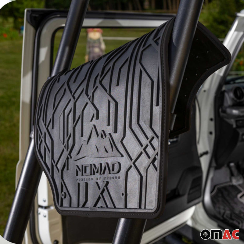 Tapis de Sol de Voiture pour VW Passat B5 1996-2005 Caoutchouc Durable Noir 2Pcs