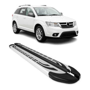 Marchepieds Latéraux pédale pour Fiat Freemont 2011-2016 Aluminium Gris 2Pcs