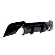 JOM Insert de Pare-choc Arrière pour BMW Série 3 E92/E93 2006-2013 Noir Brillant 1-Rohr (li/re)