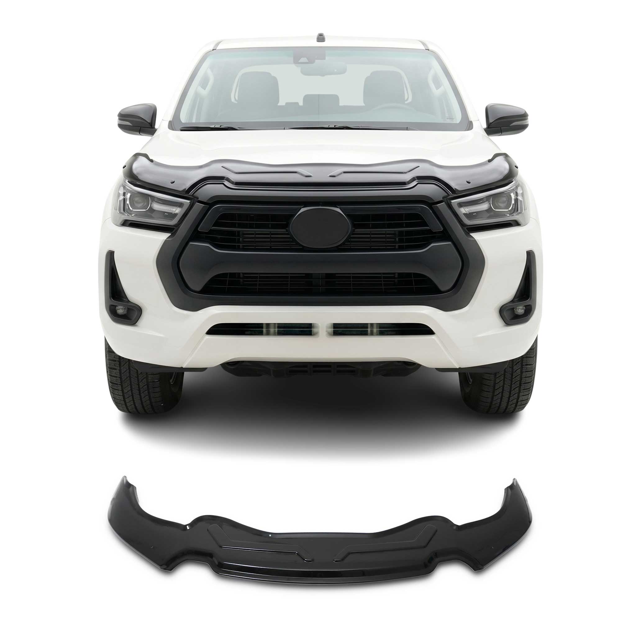 Deflecteurs d'air capot de voiture pour Ssangyong Korando Sport 12-19 Acrylique