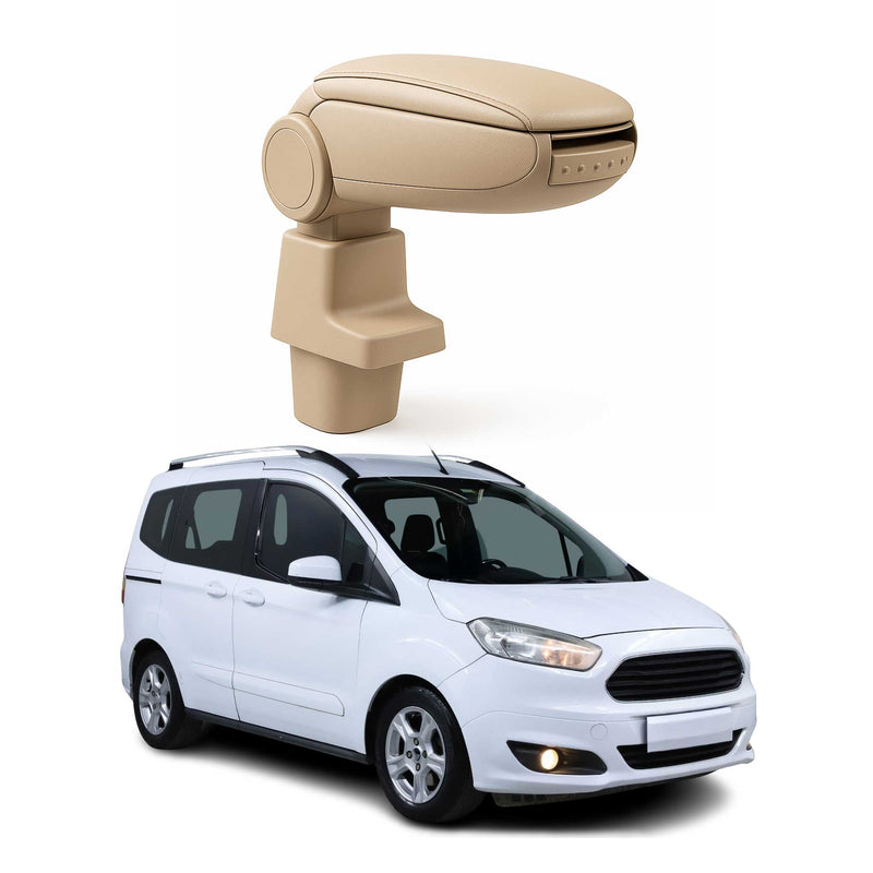 Accoudoir pour Ford Transit Tourneo Courier 2014-2024 Vinyl Abs Beige
