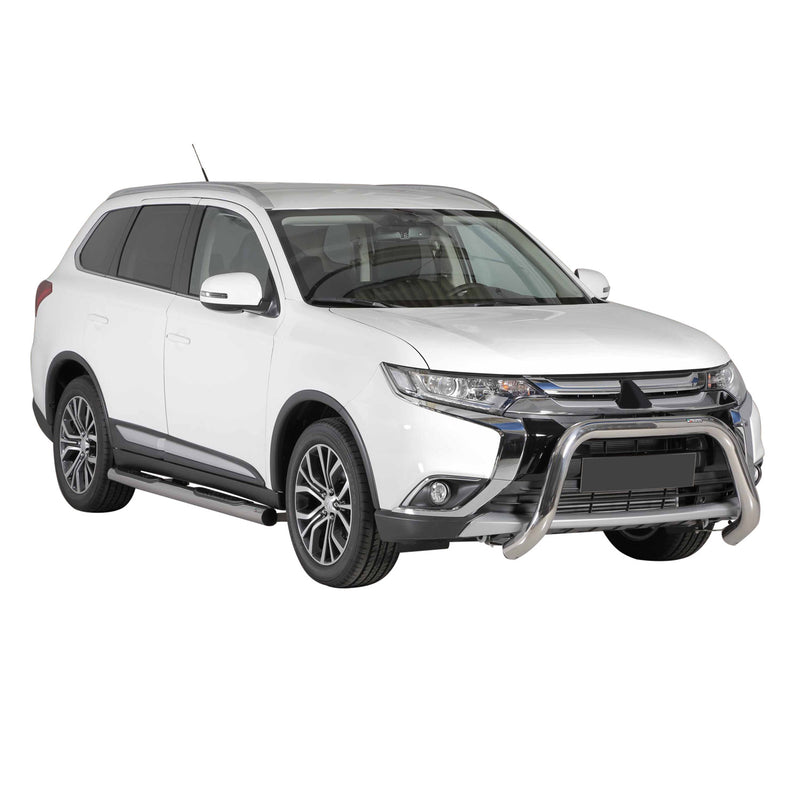 Pare-buffle Avant pour Mitsubishi Outlander PHEV 2015-2018 76 mm en Acier Gris