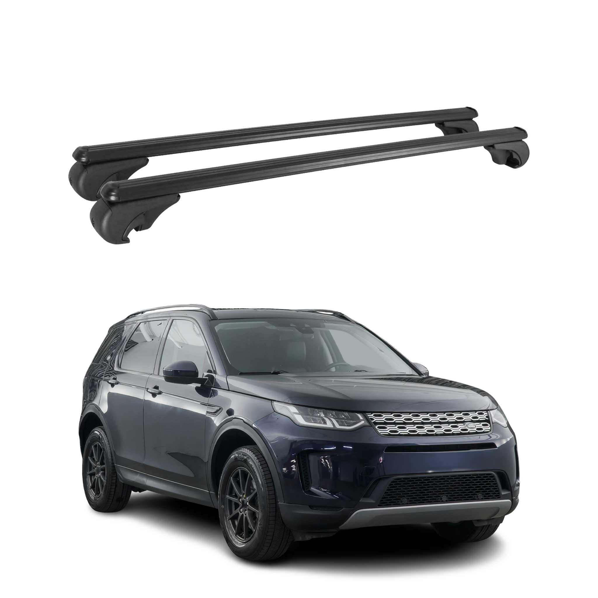Barres de toit Transversales pour Land Rover Discovery Sport 2015-2026 Alu Noir