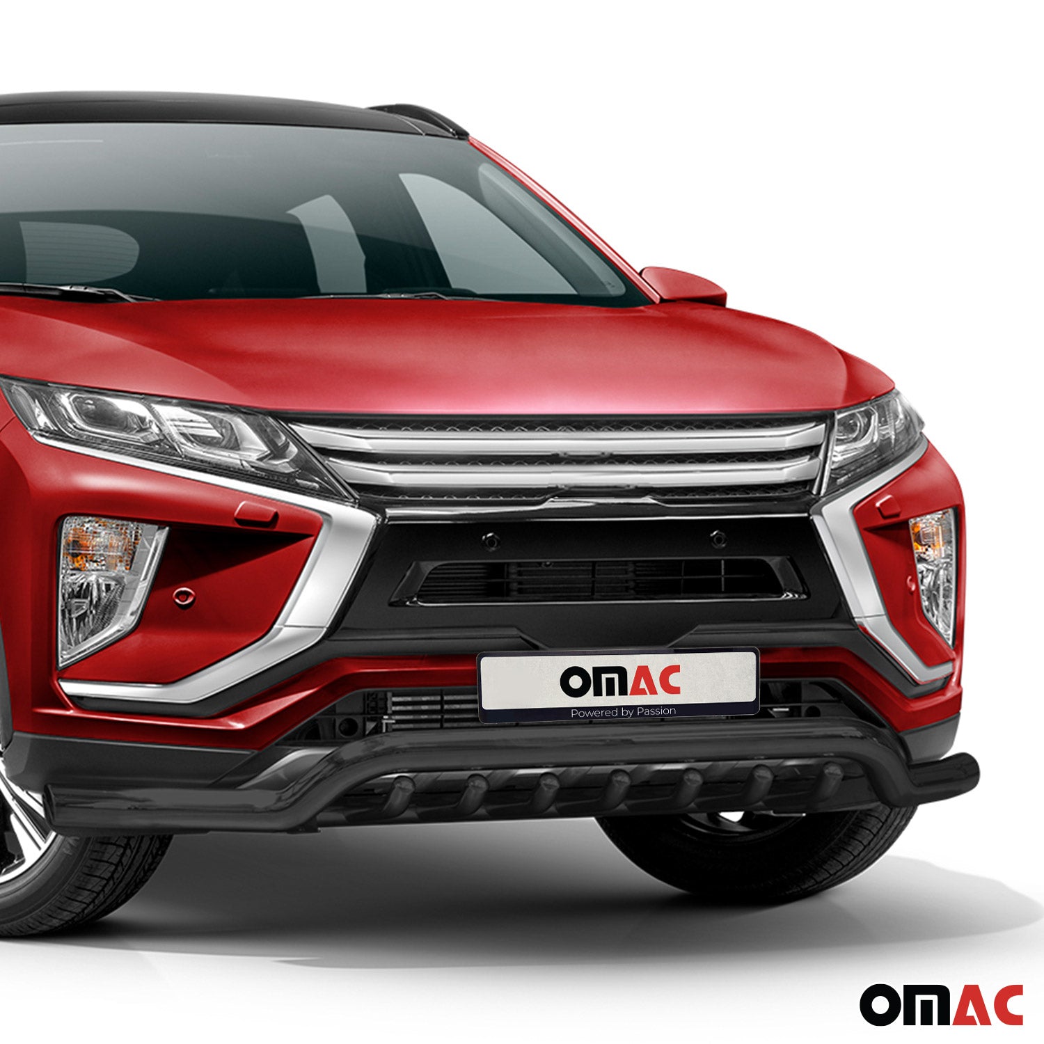 Pare-Buffle Avant Pour Mitsubishi Eclipse Cross 2018-2019 en Acier Argent