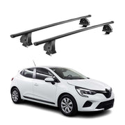 Barres de toit transversales acier pour Renault Clio V 2019-2026 TÜV Noir 2Pcs