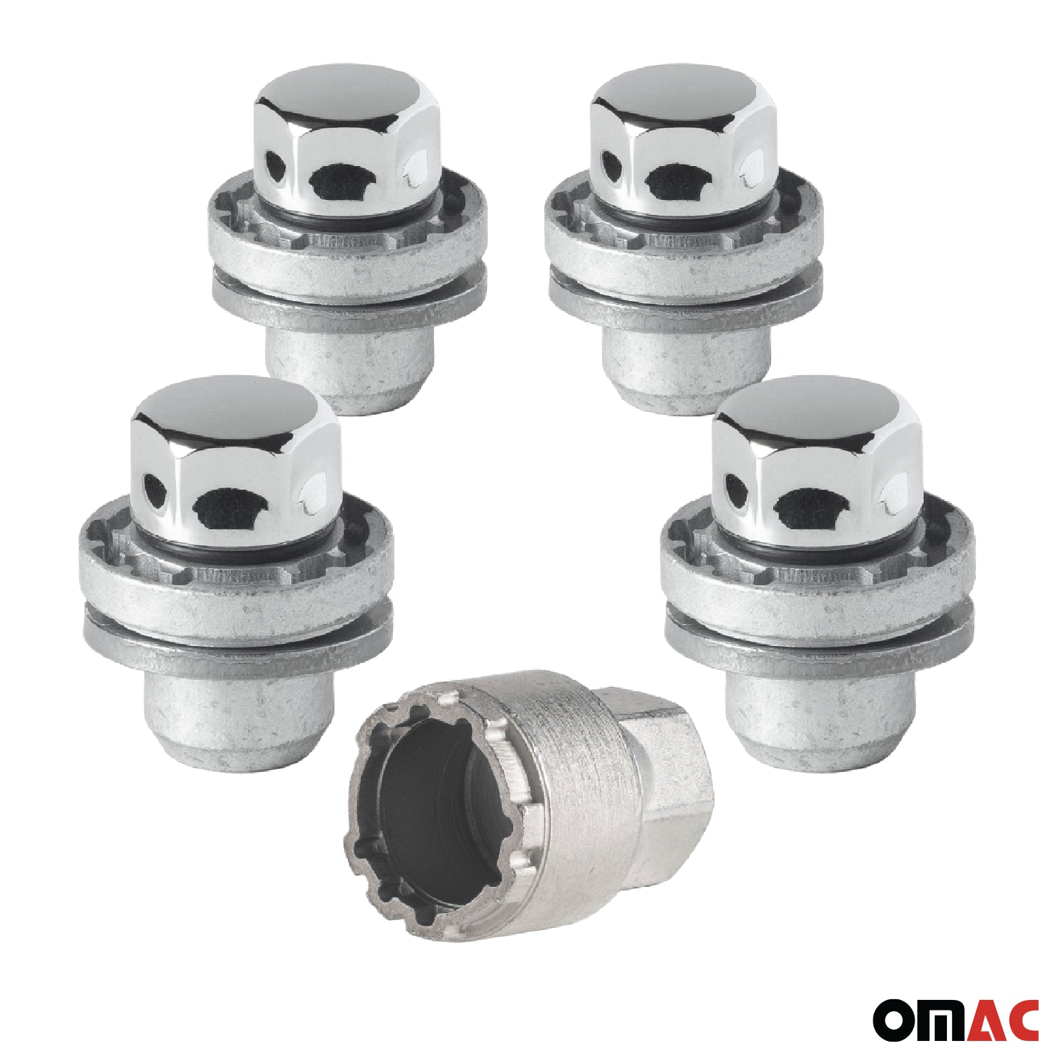 Vis de roue antivol pour Suzuki Across 2020-2026 Acier Gris lot de 4 M12X1,5