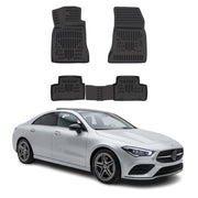 Tapis de sol pour Mercedes CLA 2020-2025 Noir 3D en TPE 4Pcs