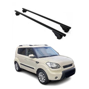 Barres de toit Transversales pour Kia Soul 2009-2013 Fer Noir