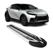 Marchepieds Latéraux pédale pour Toyota C-HR AX20 2023-2026 Aluminium Gris 2Pcs