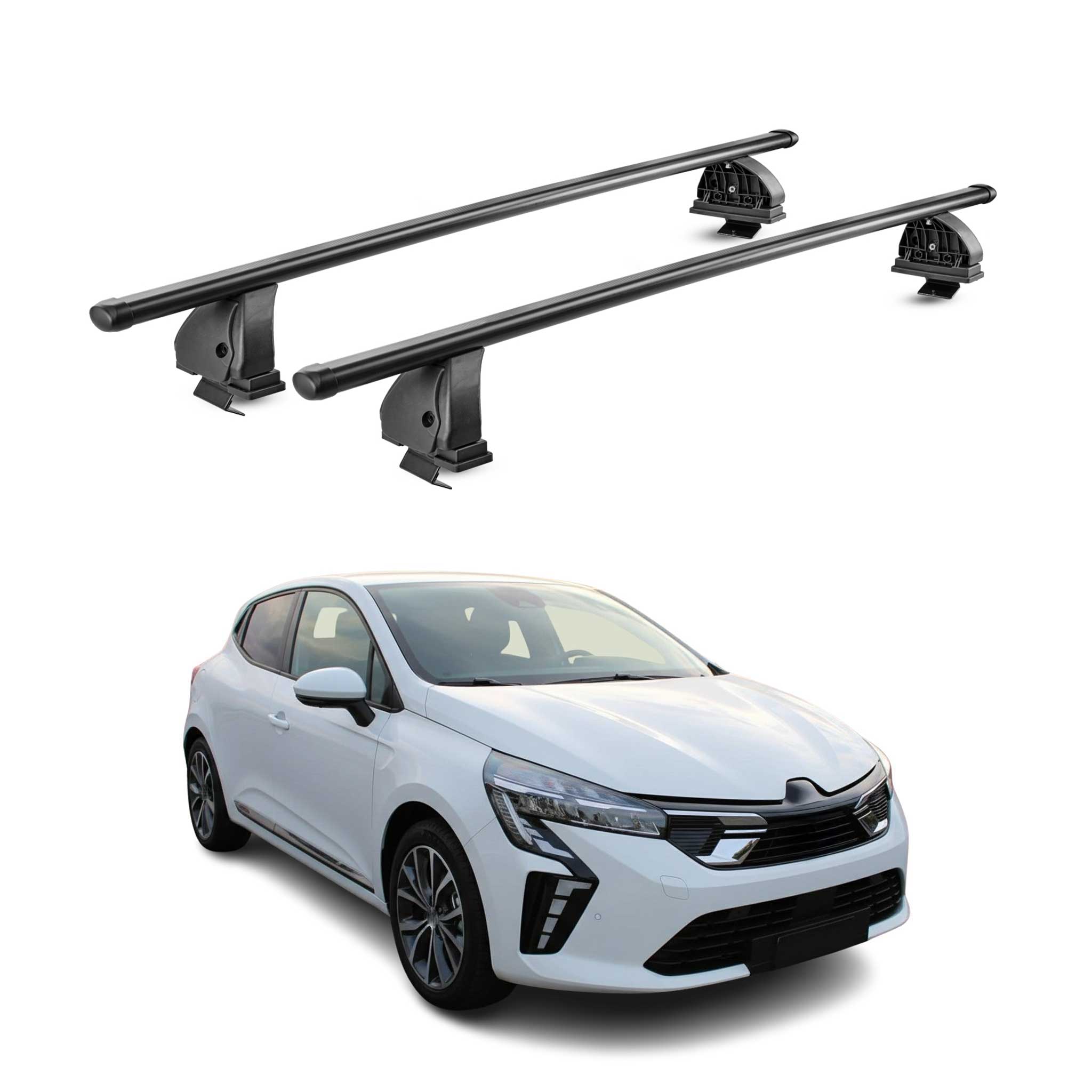 Barres de toit transversales acier pour Mitsubishi Colt 2023-2026 TÜV Noir 2Pcs