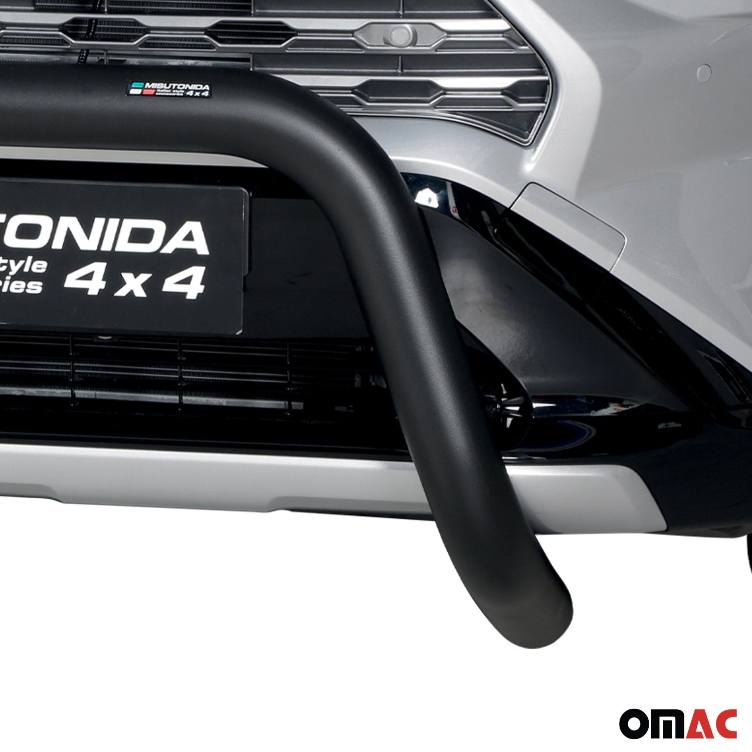 Pare-buffle Avant pour Toyota RAV4 XA50 2019-2025 Hybride 76 mm en Acier Noir