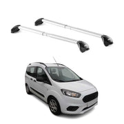 Barres de toit pour Ford Courier Tourneo 2013-2023 3-5P Gris Argenté 2x ABE