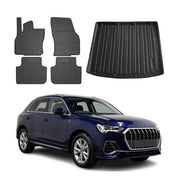 Kit Tapis de sol et coffre pour Audi Q3 F3 2018-2025 Noir TPE