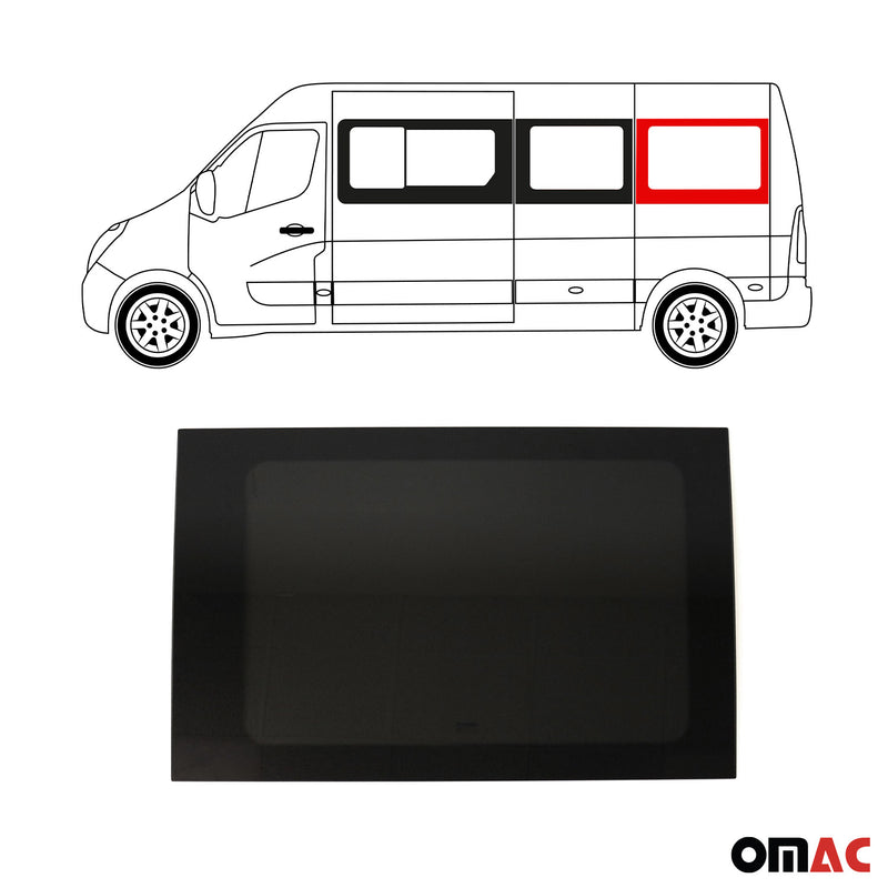 Vitre de Porte pour Opel Movano 2010-2023 Gauche Porte non coulissante L3 L4