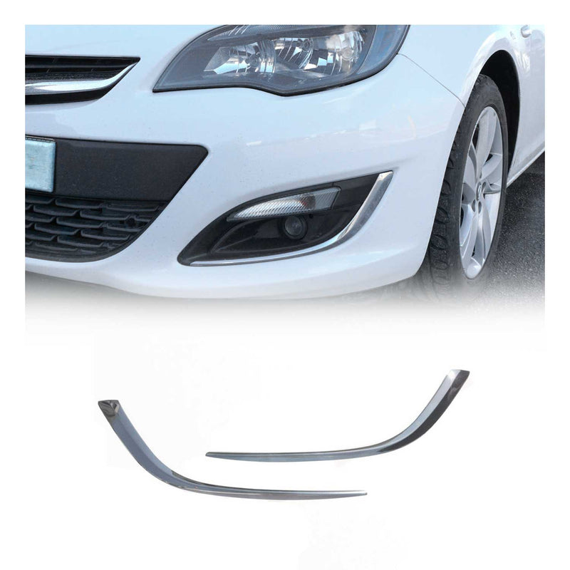 Cadres de phare antibrouillard pour Opel Astra J 2012-2015 en acier inoxydable