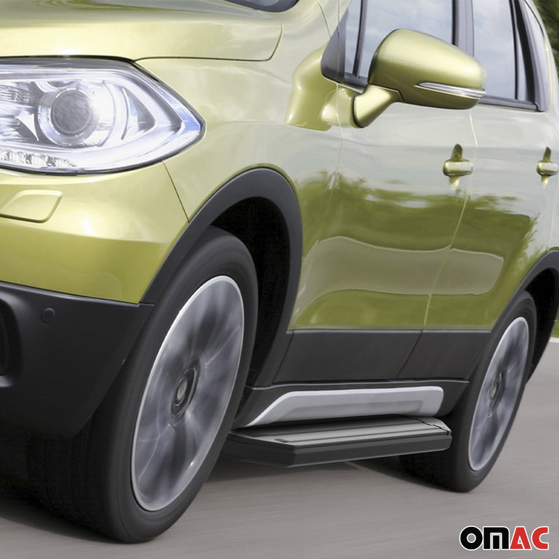 Marchepieds Latéraux pour Suzuki Vitara 2015-2023 Alu Noir ABE