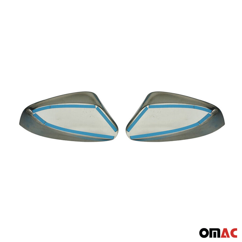 Coques de Rétroviseurs pour Hyundai Veloster 2011-2017 en Acier Chromé Argent