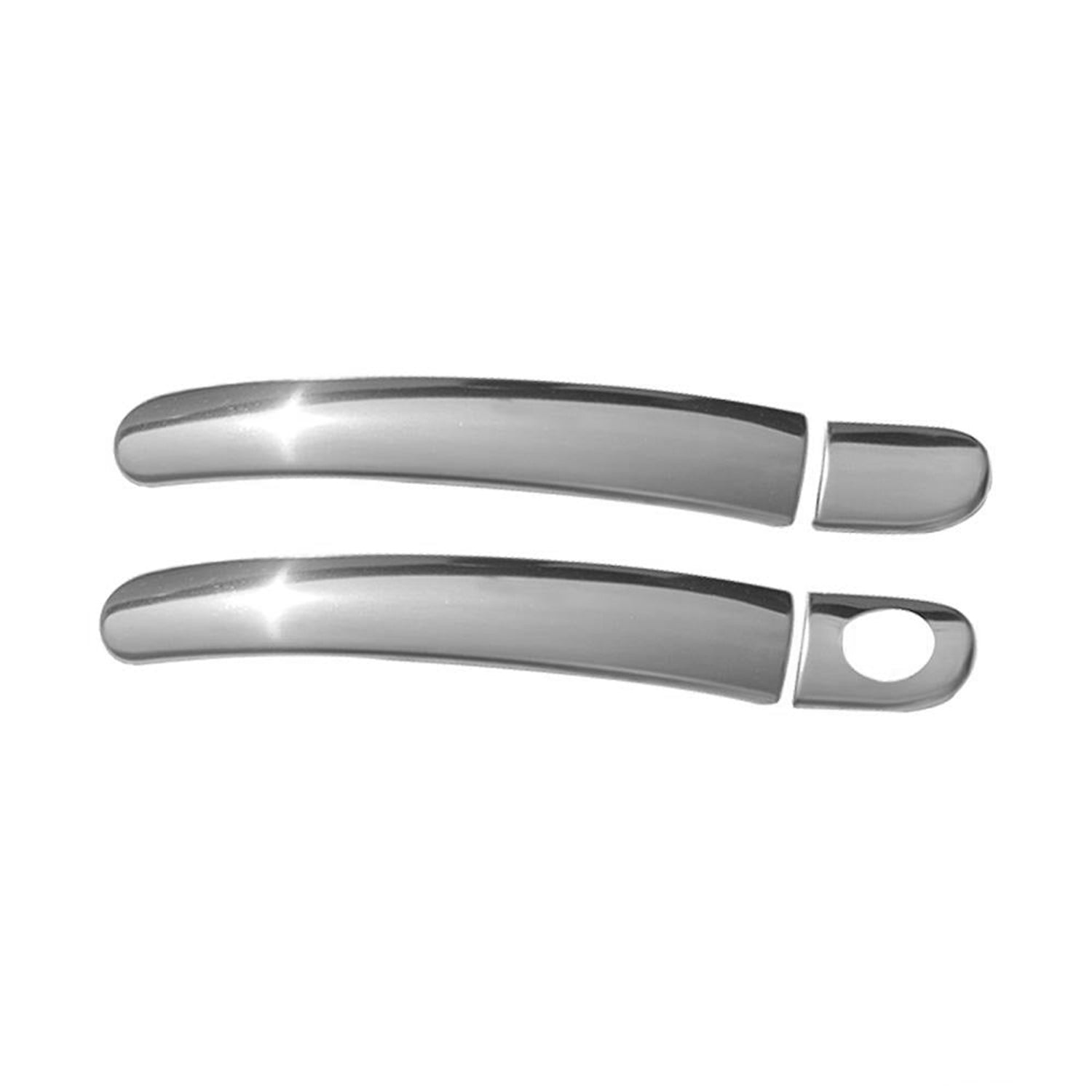 Couverture poignée de porte pour VW Fox 2003-2011 2 Portes Acier Argent 4Pcs