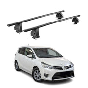 Barres de toit transversales acier pour Toyota Verso S 2010-2016 TÜV Noir 2Pcs