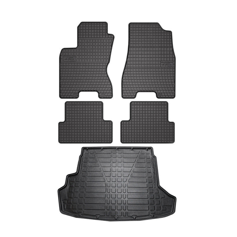 Kit Tapis de sol et coffre pour Nissan X-Trail T31 2007-2014 TPE Noir