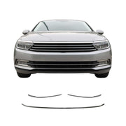 Moulure de Pare-chcos Devant pour VW Passat B8 2015-2019 acier inox foncé 3Pcs