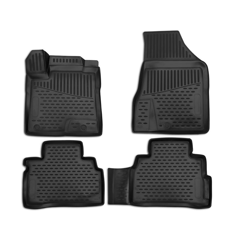 Tapis de sol pour Nissan Murano 2015-2018 en caoutchouc TPE 3D Noir 4Pcs