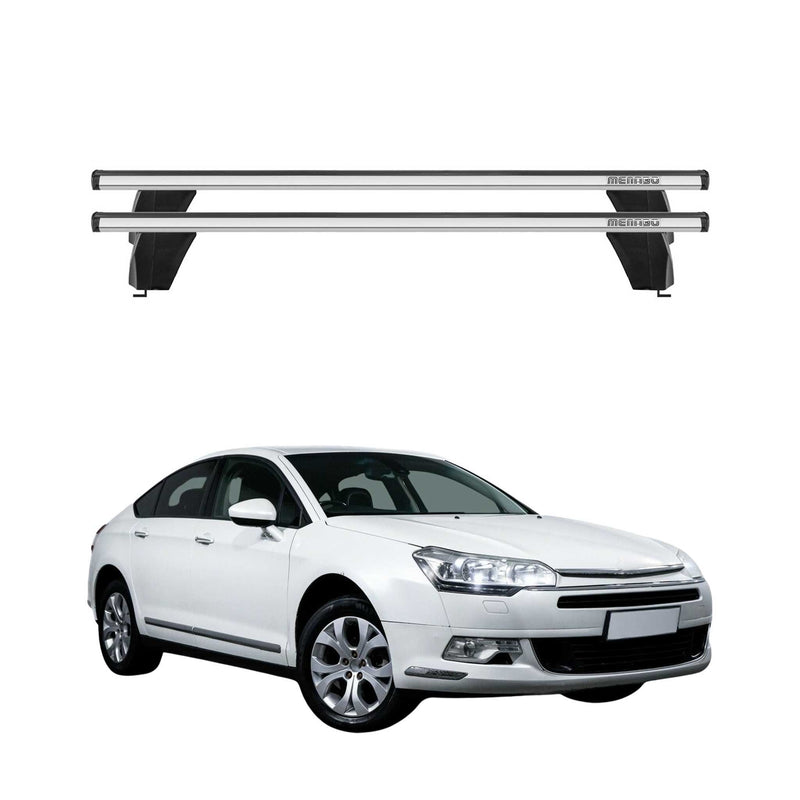 Menabo Barres de toit Transversales pour Citroen C5 II 2007-2017 Alu Gris 2x ABE