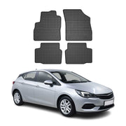 Tapis de Sol pour Opel Astra K 2015-2021 Caoutchouc Noir