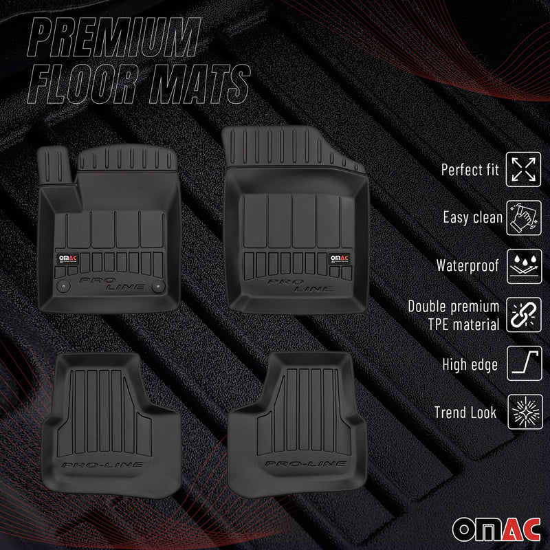 Tapis de Sol pour Seat Mii 2011-2019 TPE Noir