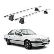 Barres de toit transversales Alu pour Opel Kadett E 1984-1995  HB Break Gris 2x