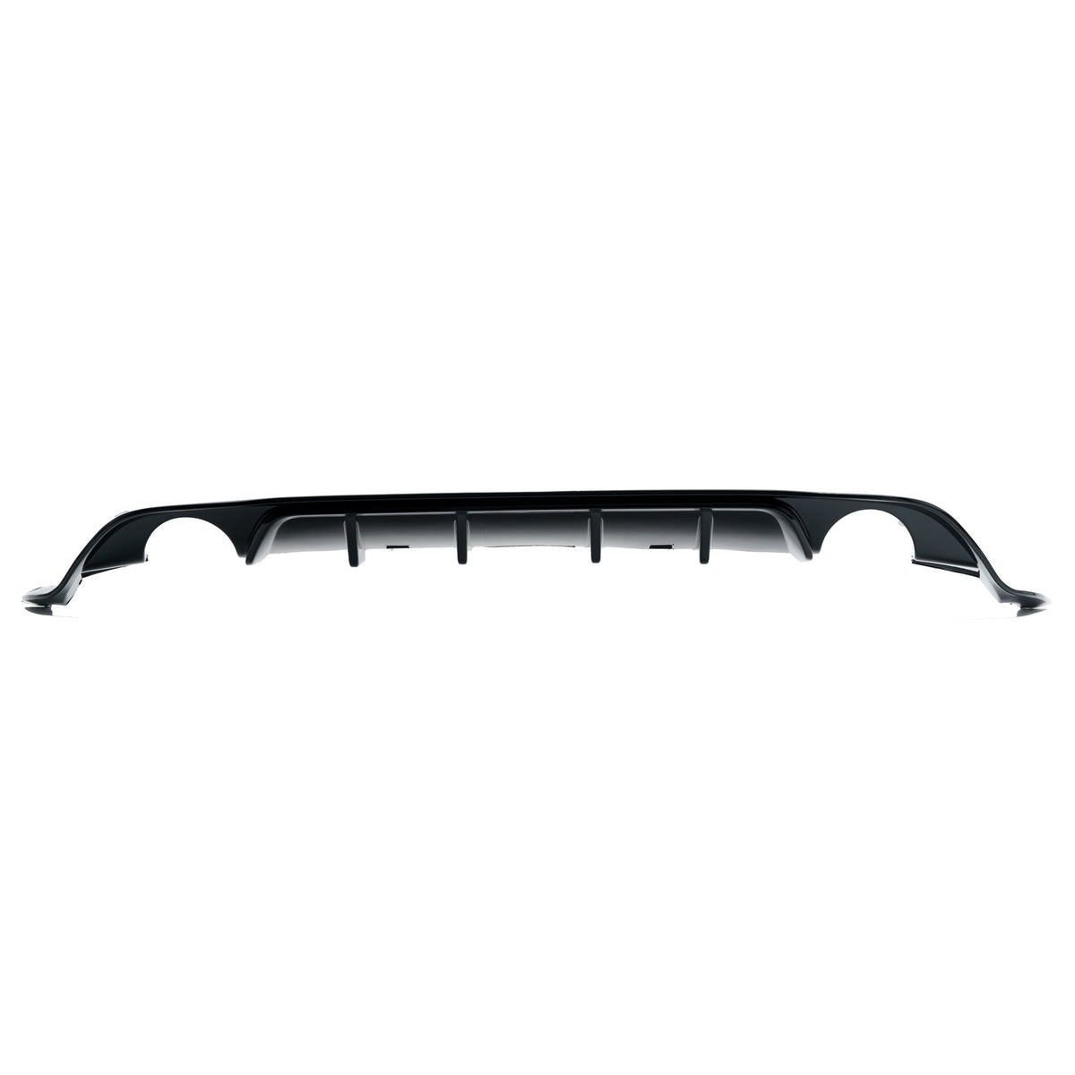 JOM Insert de Pare-choc Arrière pour VW Golf 7 Facelift 2017-2019 Noir Brillant 1-Rohr li/re