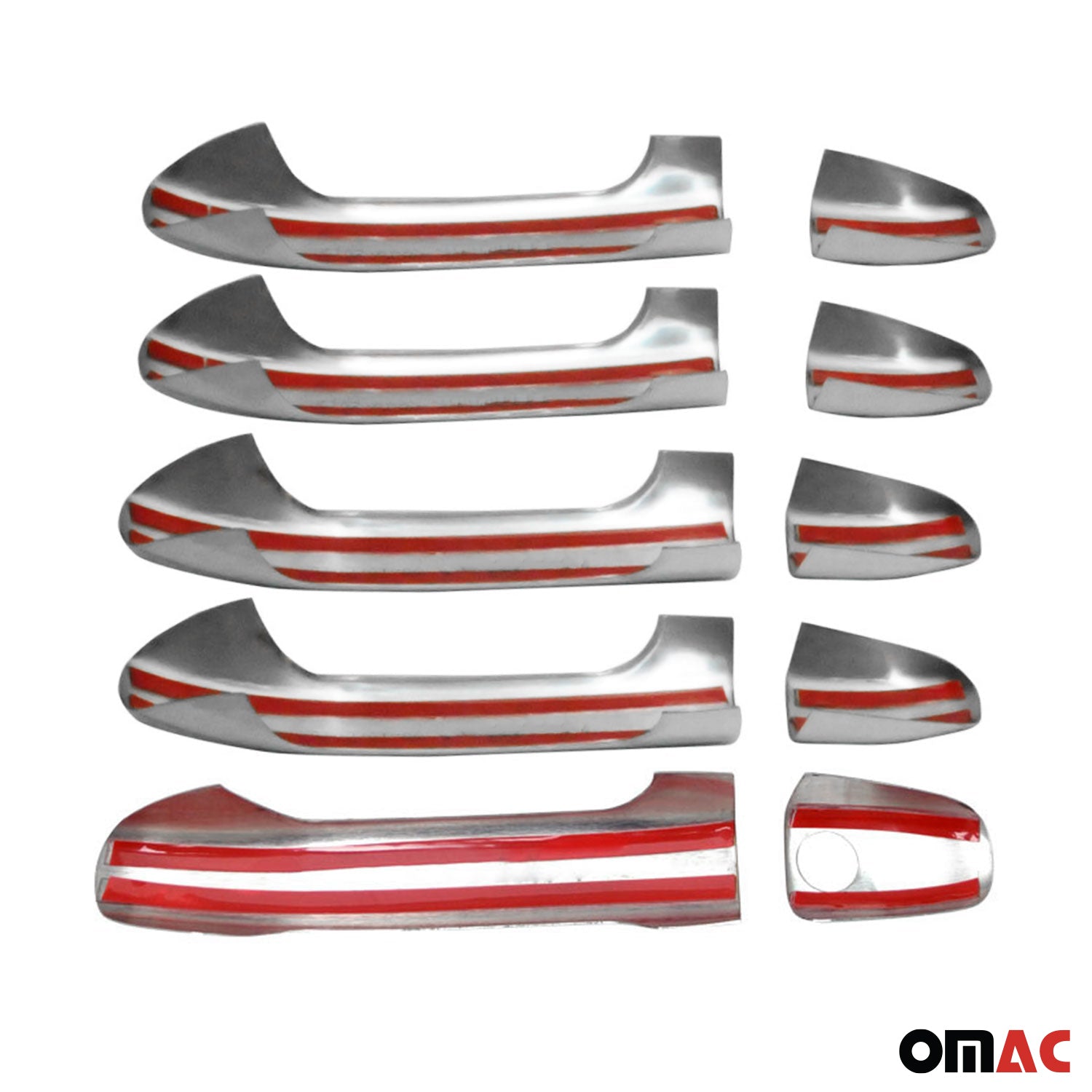 Couverture de poignée de porte pour Mercedes Vito W447 2014-2019 Acier 10Pcs