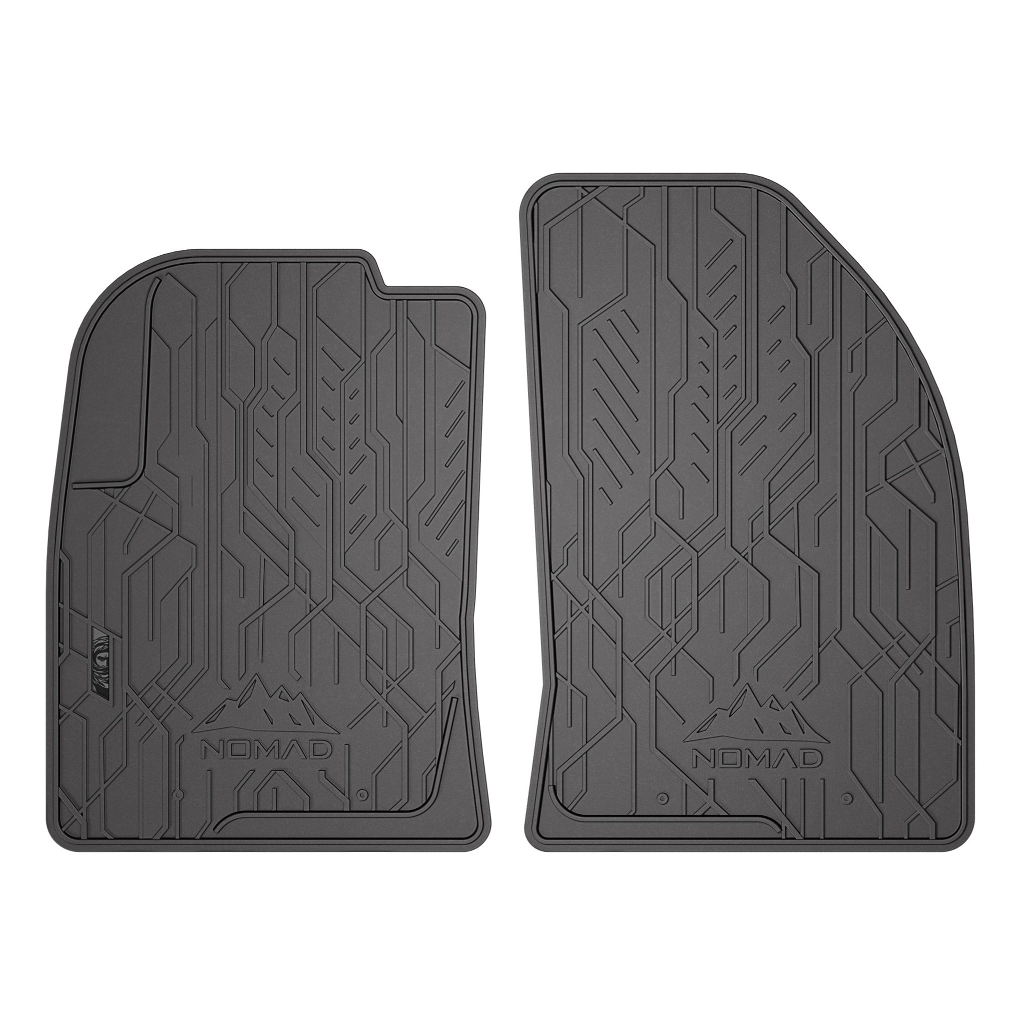 Tapis de Sol de Voiture pour Ford Fiesta mk5 2002-08 Caoutchouc Noir Imperméable