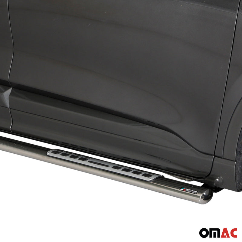 Marchepieds Latéraux pour Ford Kuga 2019-2025 Acier Inoxydable Argent
