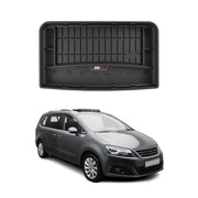 Tapis de Coffre pour Seat Alhambra 2010-2020 Noir TPE