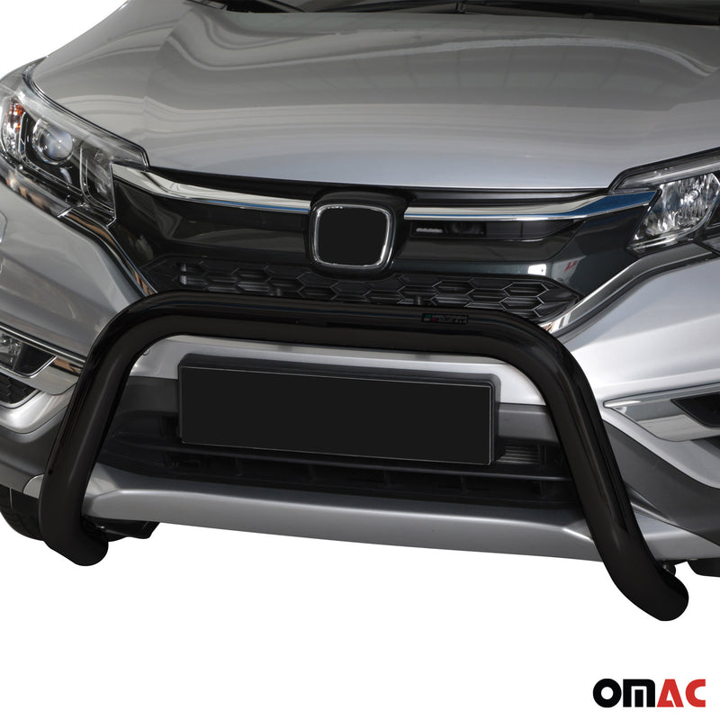 Pare-buffle Avant pour Honda CR-V 2016-2018 76 mm en Acier Noir