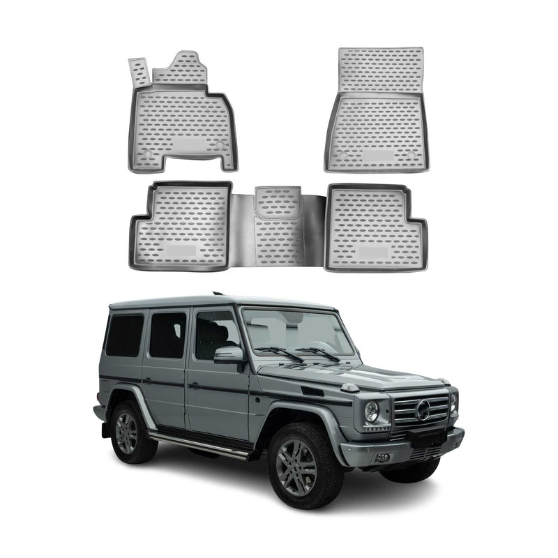 Tapis de Sol pour Mercedes Classe G W463 2007-2018 TPE Gris