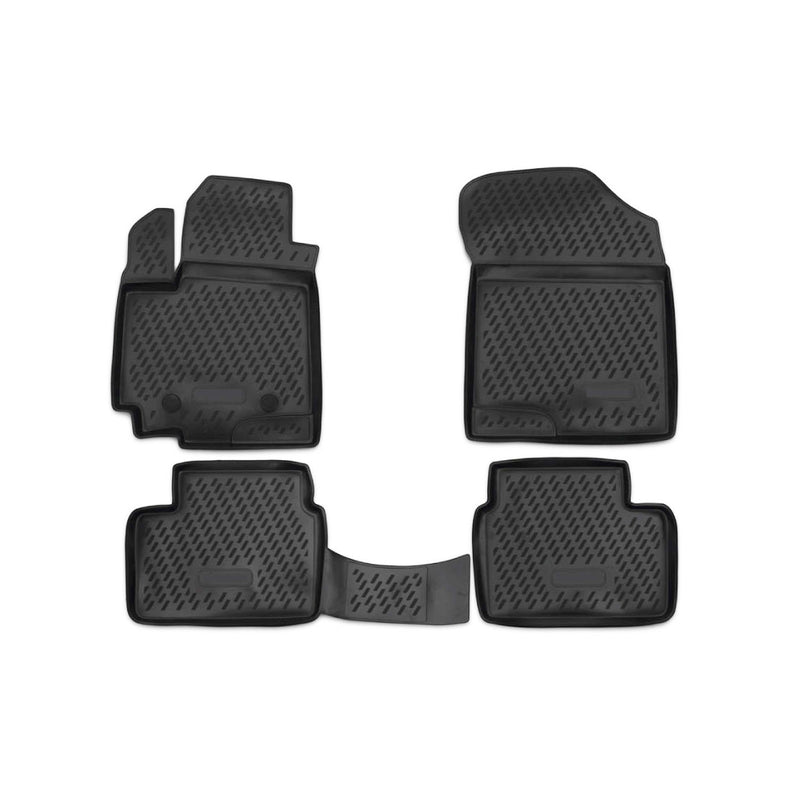 Tapis de sol pour Suzuki Swift 2010-2016 en caoutchouc TPE 3D Noir 4Pcs