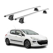 Barres de toit transversales Alu pour Peugeot 308 I HB Break 2007-2013 Gris 2Pcs