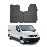 Tapis de Sol pour Renault Trafic 2001-2014 Noir Caoutchouc