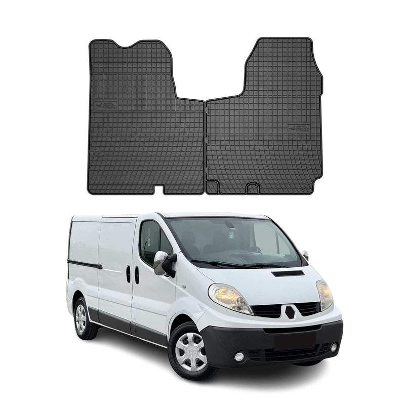 Tapis de Sol pour Renault Trafic 2001-2014 Noir Caoutchouc