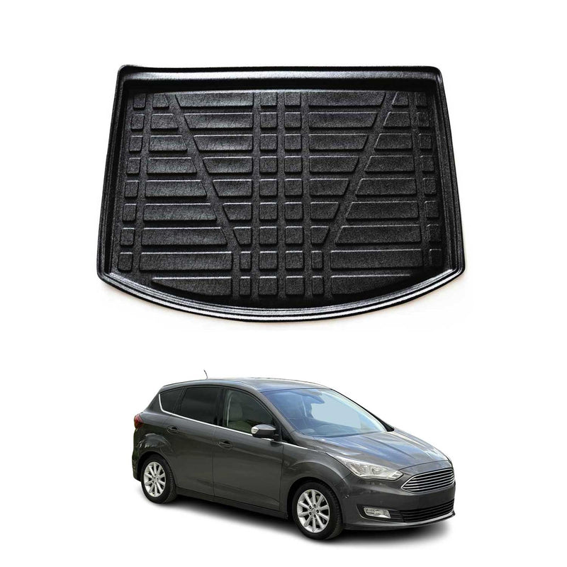 Tapis de Coffre pour Ford C-Max II 2010-2019 en TPE Noir