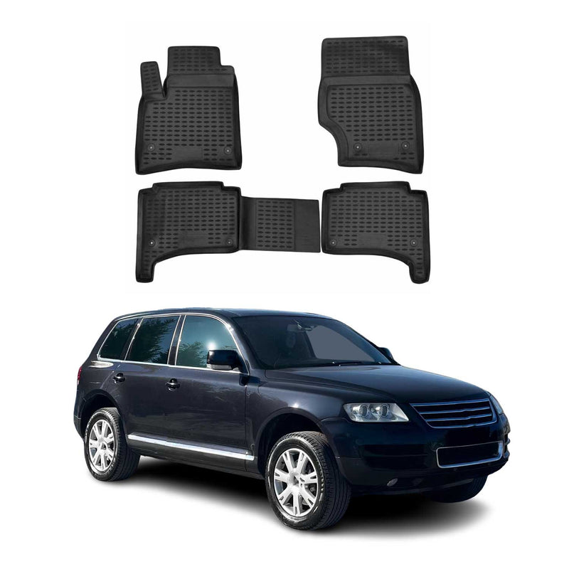 OMAC Tapis de sol pour Volkswagen Touareg 2002-2010 sur mesure en caoutchouc