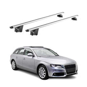 Barres de toit transversales pour Audi A4 SW B8 B9 2008-25 Alu Gris 2 pièces ABE
