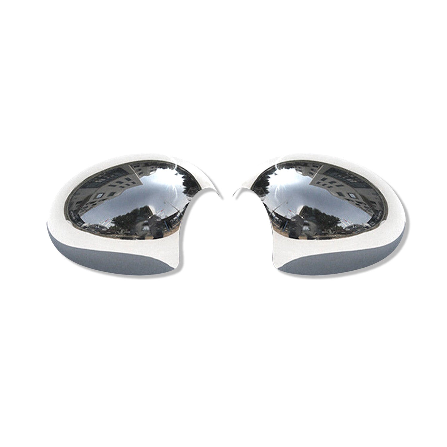 Coques de Rétroviseurs pour Mini Roadster R59 2012-2015 en Acier Chromé Argent