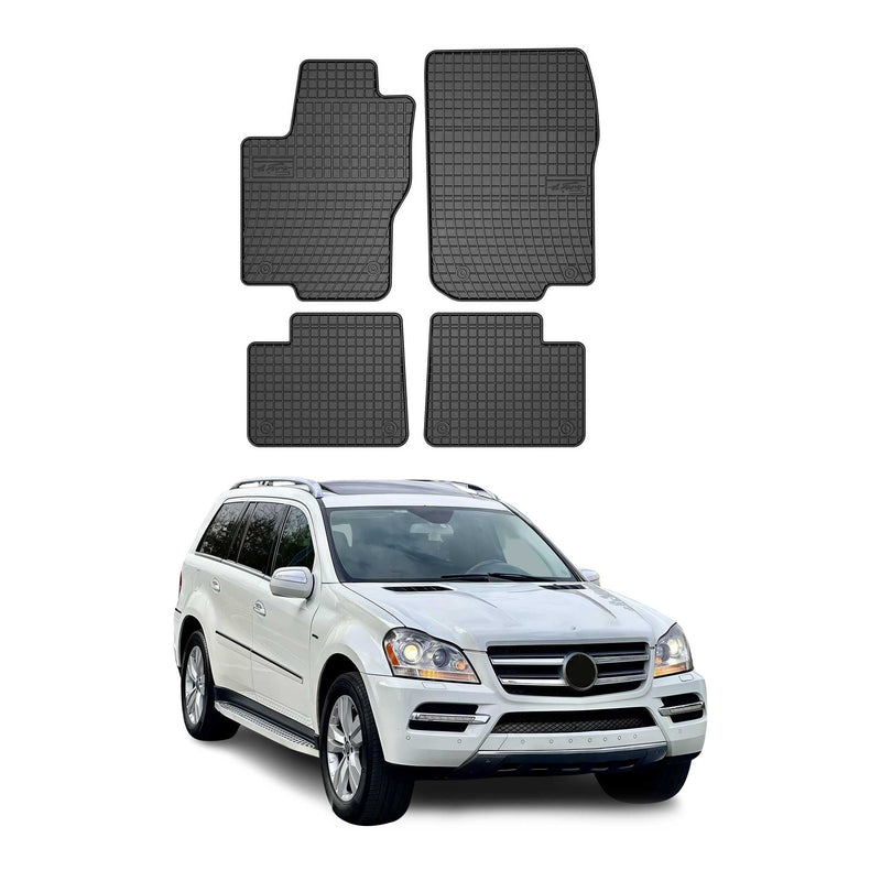 Tapis de Sol pour Mercedes Classe GL X166 2012-2015 Caoutchouc Noir
