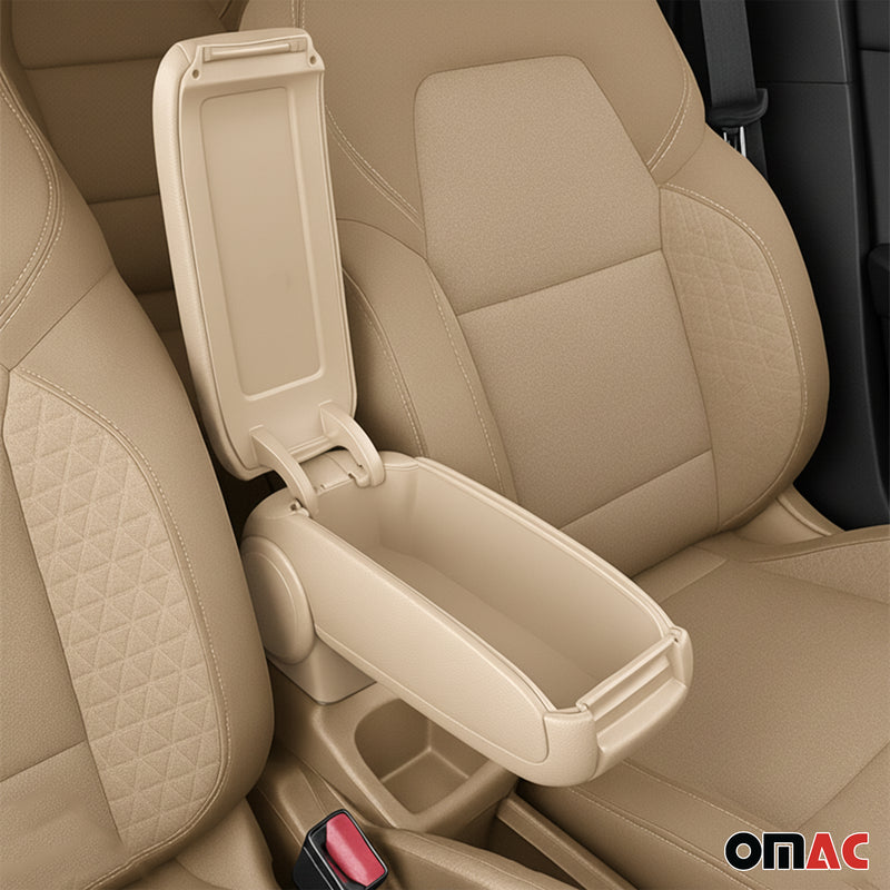 Accoudoir pour Seat Ibiza IV Break 2008-2017 Vinyl Abs Beige